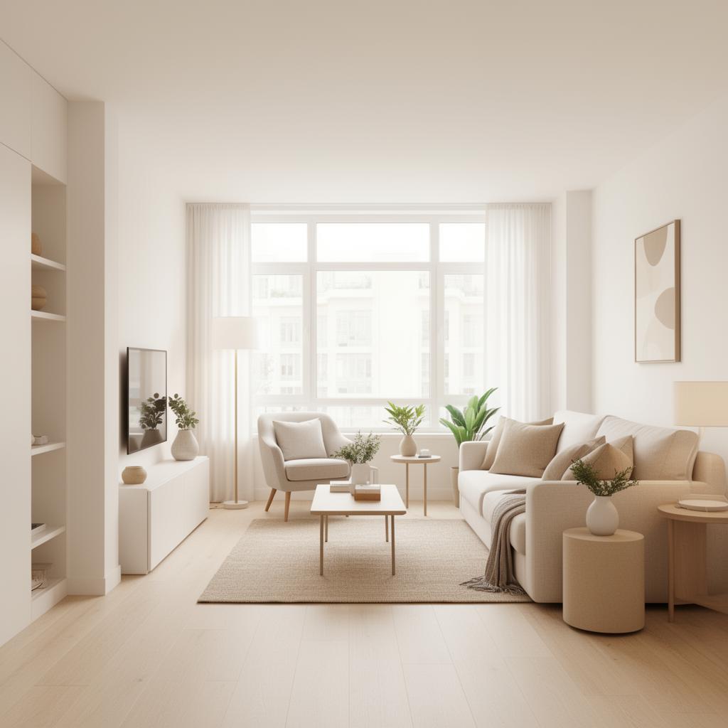 A bright, well-maintained Philadelphia rental interior